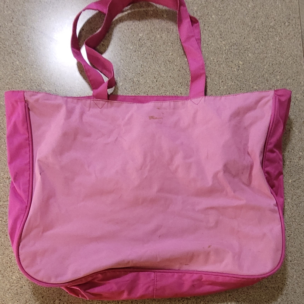 Pink tote bag